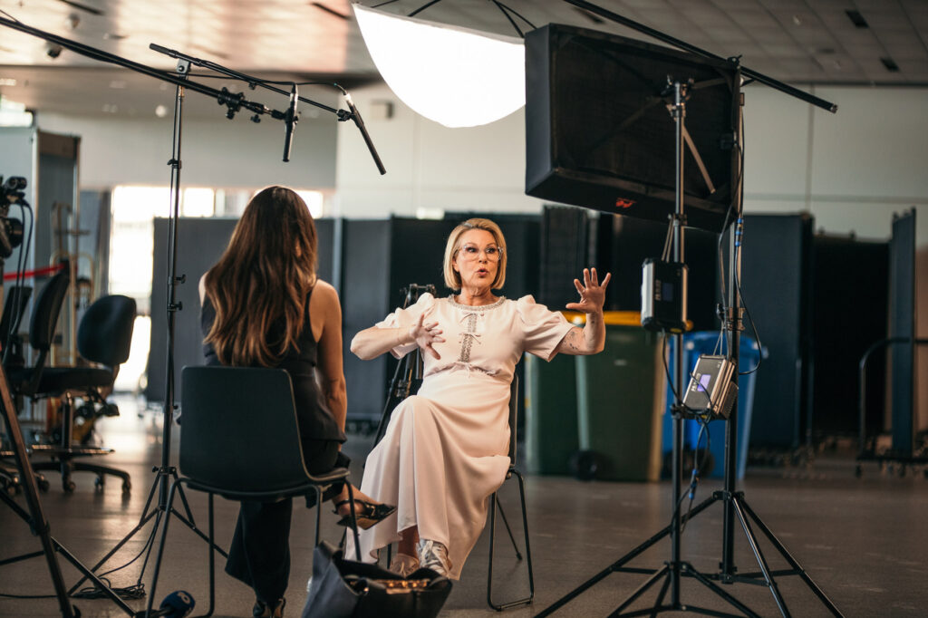 Julia Morris at the 10NEWS+ exclusive interview